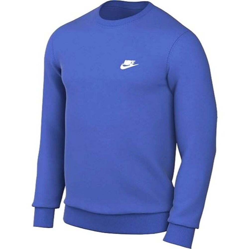 Nike Men's NSW Club Fleece Crew Sweatshirt Bue Size XL NEW WITH TAGS!